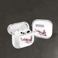 Ốp bảo vệ Apple trong suốt hình hoa mai, ốp tai nghe chống rơi tối giản, tương thích với Apple 1/2/3. - Nhiều màu - Xem 2