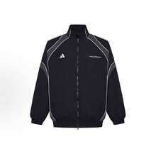Chaqueta informal deportiva holgada de adidas para hombre - Negro - Ver 3