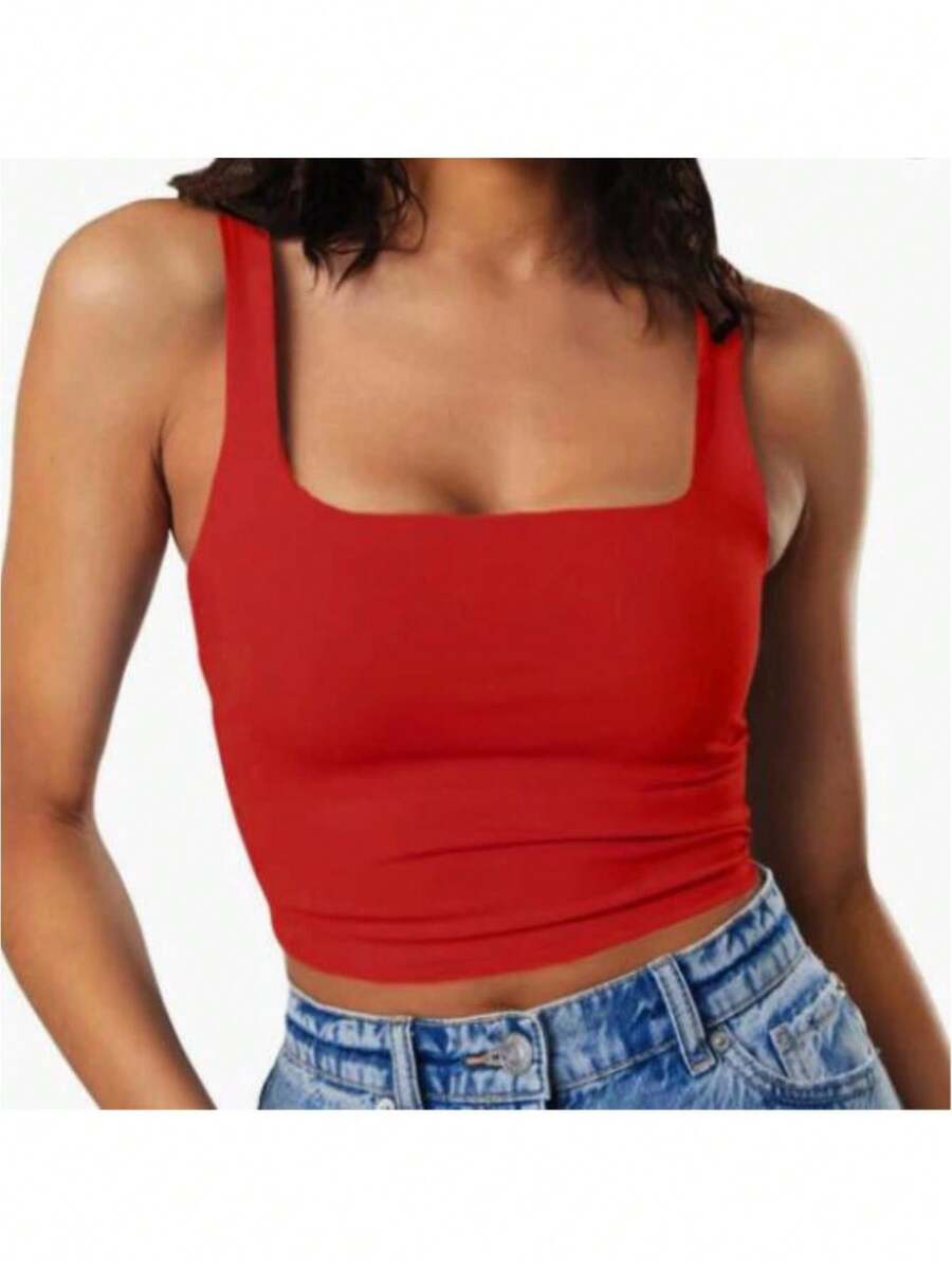 Women Tank Tops & Camis - Red - View 1