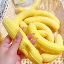 2026 Nuevo juguete de estrés realista de rebote lento en forma de banana, juguete suave y apretable de pastel de banana con textura suave y húmeda de rebote lento, regalo ideal, sorpresa creativa, regalo perfecto, exhibición de colección, coleccionista de pasatiempos, regalo para amigos - Multicolor - Ver 6