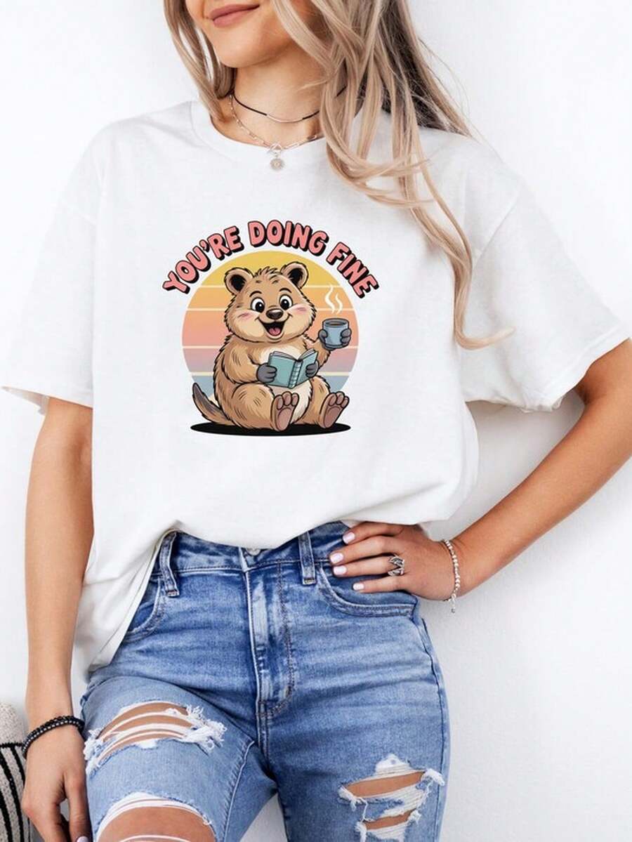 Dr. Fuzzby Quokka T1S1Hirt Zootropolis 2 Inspirado Motivativo T1EE