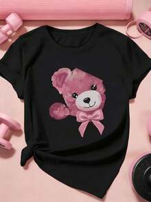 Women T-Shirts - Black - View 2