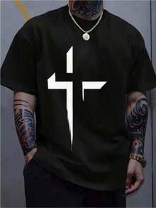 1psc100% Cotton Unisex Round Neck Short - Sleeveplayeras de hombre Manga corta 100% algodón puro 200 gramos de peso ropa de hombre Sudaderas deportivas al aire libre de moda casual gym regalos para hombre día padre Playa Ligero y transpirable Estampado popular Casual Letter Print Round Neck Short Sleeve T-Shirt100%cotton - Blanco - Ver 7