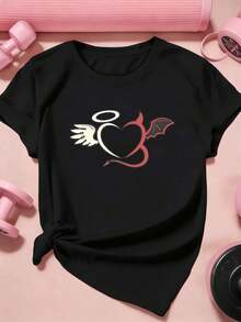 Women T-Shirts - Black - View 2