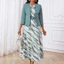 Lady Spring, Summer, Autumn And Winter Elegant Office Party New Year Ladies Dresses - Multicolor - Ver 7