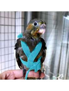 1pc Anti-Bite Flight Training Rope, Parrot Bird Pet Leash Set, Ultra-Light Harness Leash, Soft & Portable Pet Toy - View 3