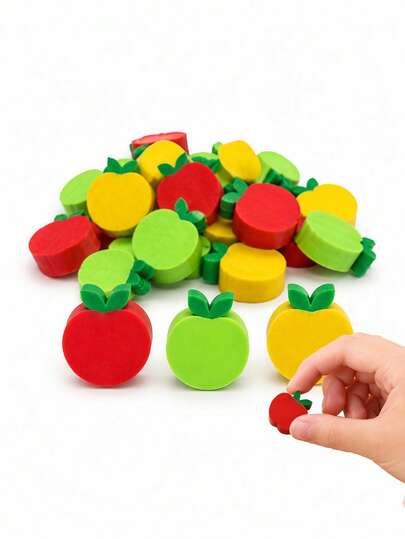 Mini Apple-Shaped Erasers, Cute Apple-Shaped Erasers, Colorful Fruit Pencil Erasers, Pencil Erasers, Colorful Stationery Gifts-Perfect For Students, Teachers, Gift Bag Fillers, Classroom Rewards, And Party Favors (Various Styles Available)