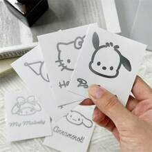 Bộ 3/10 miếng dán kim loại hologram Sanrio: Hình dán nhân vật ngôi sao dễ thương - Hình dán trang trí chống thấm nước tự làm cho điện thoại, máy tính xách tay, sổ tay, bình nước, sổ kế hoạch, văn phòng phẩm; Món quà hoàn hảo cho các dịp lễ và sinh nhật. - Nhiều màu - Xem 2