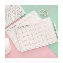 40-Page Portable Planner, Includes Weekly/Monthly Schedule, Study/Work Plan, Diary, Meal Plan, Time Box, Notes, Tear-Off Pages, Creative Design - Weekly and Monthly Planner - View 4