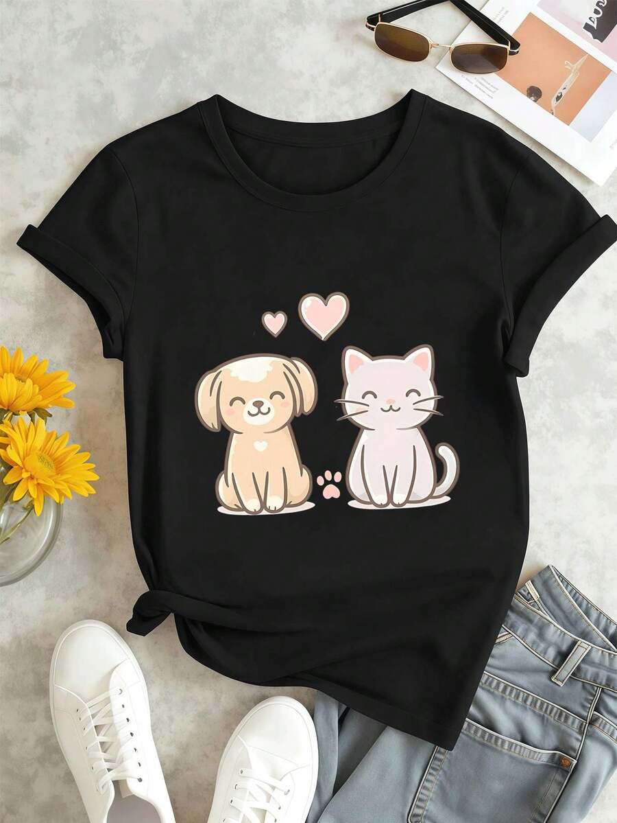 Women T-Shirts - Black - View 1