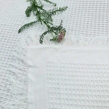 1 pezzo Tappetino da picnic in stile bohémien, coperta da campeggio, tovaglia, tappeto da esterno per prato, tovaglia bianca, coperta per il pisolino, adatto per picnic all'aperto, feste di vacanza, decorazione del divano in soggiorno - Multicolore - Visualizzare 9