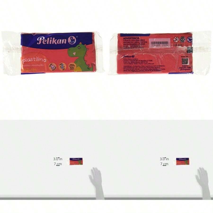Pelikan Red Clay Modeling Clay, 80 Grams - Red - View 1