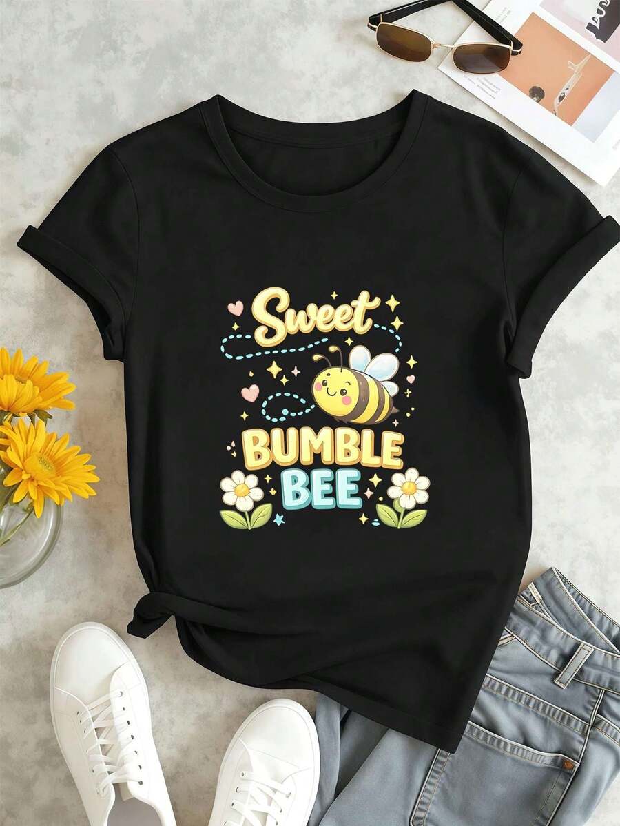 Women T-Shirts - Black - View 1