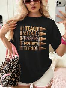 Women T-Shirts - Black - View 1