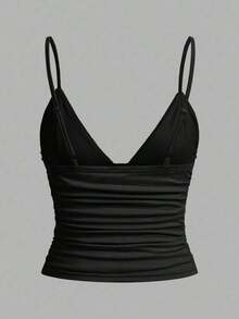 Set de 3 camisetas de mujer con lunares blancos y negros y encaje - Multicolor 6 - Ver 7