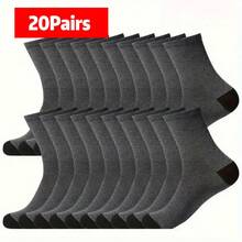 Men's Versatile Casual Minimalist Mid-Calf Socks - A - View 3