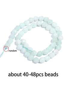 1 Strand Irregular Bead Loose Gemstone Red Coral Prehnite Agate For Holidays Gifts For Jewelry Making Diy Bracelet Earrings Accessories 6 8 10mm - Multicolor - View 21