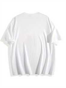Tallas Grandes - Ropa de Tallas Grandes para Mujer, con una camiseta de diseño creativo de manga corta y cuello redondo.Hecho de tela de elasticidad media, es lavable a máquina y adecuado para usar durante todo el año. - Blanco - Ver 2