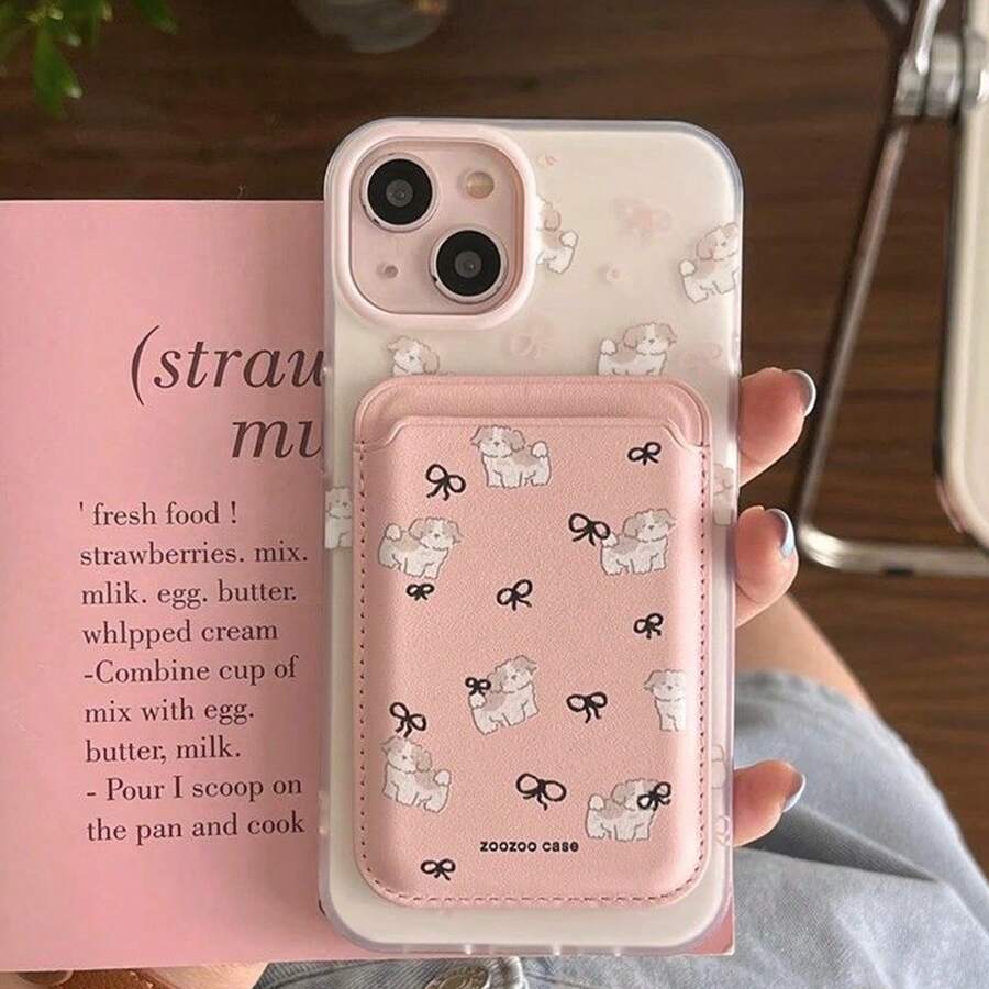 1 chiếc ốp lưng kiêm ví đựng thẻ từ hình thỏ dễ thương màu đen nơ mới của Ins, tương thích với điện thoại Apple, thiết kế thời trang độc đáo, đa năng. - Nhiều màu - Xem 1