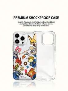 Ốp điện thoại Disney Zootopia, chống trượt và chống rơi, phù hợp cho nam giới. Các dòng điện thoại tương thích: iPhone 17, 17 Air, 17 Pro, 17 Pro Max, 11, 12, 13, 14, 15, 16 Pro, 16 Pro Max, 14 Plus, 15 Plus, 16 Plus, 15 Pro Max, XR - Trong sáng - Xem 2