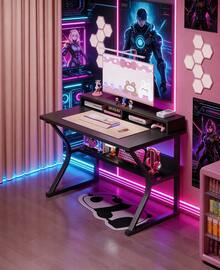Home Office Desks - Black - View 1