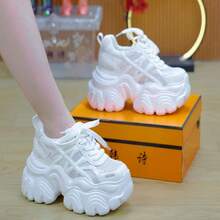 Women Chunky Shoes - Silver - View 5
