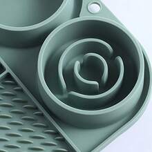 1pc Silicone Slow Feeder, Multifunctional Slow Food & Water Bowl, Portable Anti-Slip Cat/Dog Bowl - View 8
