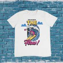 Surfing Skeleton T-Shirt Funny Summer VaC1Ation T1EE, 100% Cotton.JPG Camiseta 100% Algodón Unisex - Playera Casual Premium de Corte Cómodo - Blanco - Ver 1