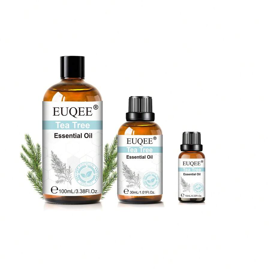 1瓶 EUQEE 10/30/100毫升茶树精油,适用于香薰机、加湿器、蜡烛、肥皂制作、护肤、舒缓睡眠、净化空气,持久留香,是理想的礼物之选。 - 茶樹 - 查看 1