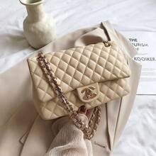 High-End Bag 2026 New Model,  Quilted Chain Bag, Popular Women's Bag, Elegant Designer Shoulder And Crossbody Bag - Màu tím - Xem 1
