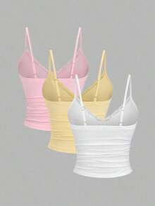 Conjunto de camiseta con volantes y encaje sexy de estilo - Multicolor 8 - Ver 2