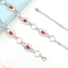 1 chiếc dây đeo eo giả ngọc lam mới cho nữ mùa hè, phụ kiện váy áo cá nhân hóa bằng kim loại chạm khắc, họa tiết hình học, hợp kim nhôm phong cách Bohemian, phụ kiện cho mọi mùa lễ hội. - A - Xem 3