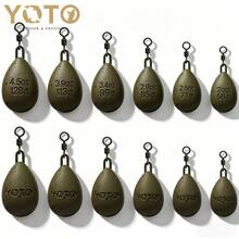 56g/71g/85g/99g/113g/128g Carp Shaped Fishing Sinker With 360° Swivel, Multi-Size Anti-Tangle Sea Fishing Weights, Suitable For Bottom Fishing - Multicolor - View 1