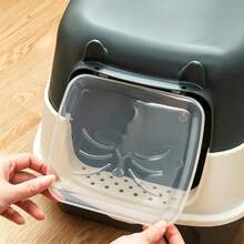 1 Piece Detachable & Washable Litter Box Set, Splash-Proof And Odor-Control, More Sanitary For Cat Toileting, Easy Litter Maintenance Without Getting Hands Dirty - one-size - View 5