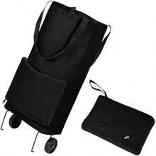 Foldable Shopping Bag With Wheels, Portable Supermarket Shopping Cart/Hand Trolley - Multicolor - View 6