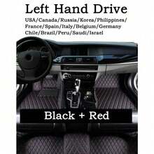Premium Luxury PU Leather Embossed Car Floor Mats For Polestar 2 2020-2022, Waterproof Anti-Slip Stain-Resistant Durable Full Coverage Black Beige Multi-Color Mats, Universal For Left-Hand Drive And Right-Hand Drive - Multicolor - View 18