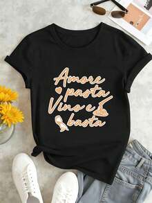 Women T-Shirts - Black - View 1