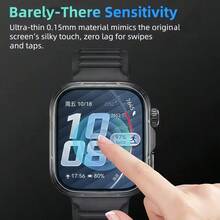 3pcs Full Coverage Curved Anti-Scratch Screen Protector Film For Huawei Watch Fit 5 Pro/Fit 5 Smart Sports Watch, Soft Hydrogel Film - Clear - View 4