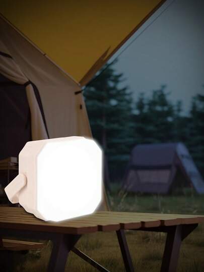 1 件可充电 LED 帐篷灯，便携式应急夜市灯，户外露营灯泡和照明，悬挂式设计营地灯，3 种亮度等级