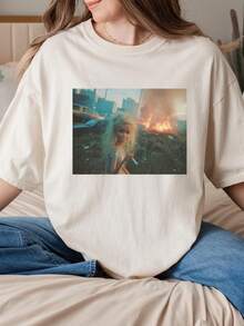 Unisex T-shirt med roligt meme-tryck, present till kvinna, sarkastisk "Lämna Mig Ifred"-tröja, -trendiga t-shirts, herr-t-shirts, herrkläder, herrset, herr-t-shirt, herrartiklar, vardagsklänningar för kvinnor, damset, eleganta blusar, dam-t-shirts, damklänning - Vitt - Visa 6
