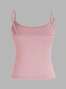 Set de 3 camisetas de tirantes ajustadas informales para mujer, adecuadas para el verano - Multicolor 9 - Ver 8