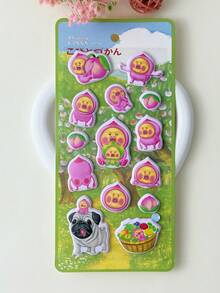 2026年新品！趣味卡通图案浮雕贴纸，深受儿童喜爱，是装饰智能手机、笔记本电脑、行李箱、水瓶、滑板、笔记本、吉他等物品的理想之选。也适合日常使用、儿童生日礼物、学习用品、旅行配件和青少年房间装饰。 - 彩色 - 查看 10
