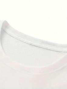Camiseta de mujerPlayera de manga corta con cuello redondo, cómoda y con estampado vibrante.Nueva moda para hombre con estampado de patrones, ideal para actividades casuales al aire libre en casa.Cómoda y ligera - Blanco - Ver 3