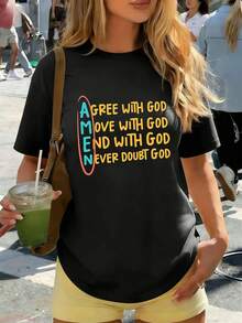 Women T-Shirts - Black - View 1