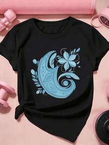 Women T-Shirts - Black - View 2