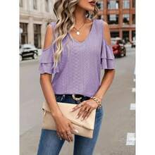 Women Tops - Blue - View 8
