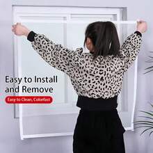 Self-Adhesive Anti-Mosquito Mesh Screen, Invisible Hook And Loop Window Screens, High Density Mesh For Indoor/Outdoor Windows, Washable And Easy To Remove, Summer Mosquito Protection, Multiple Sizes Available - White Net White Edge - View 2