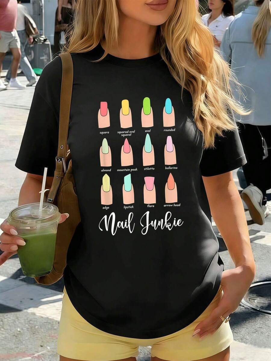Women T-Shirts - Black - View 1