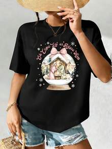 Women T-Shirts - Black - View 2