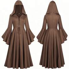 Cosplay Clothing - 251210 Green Bell-sleeve Women's Dress - View 8
